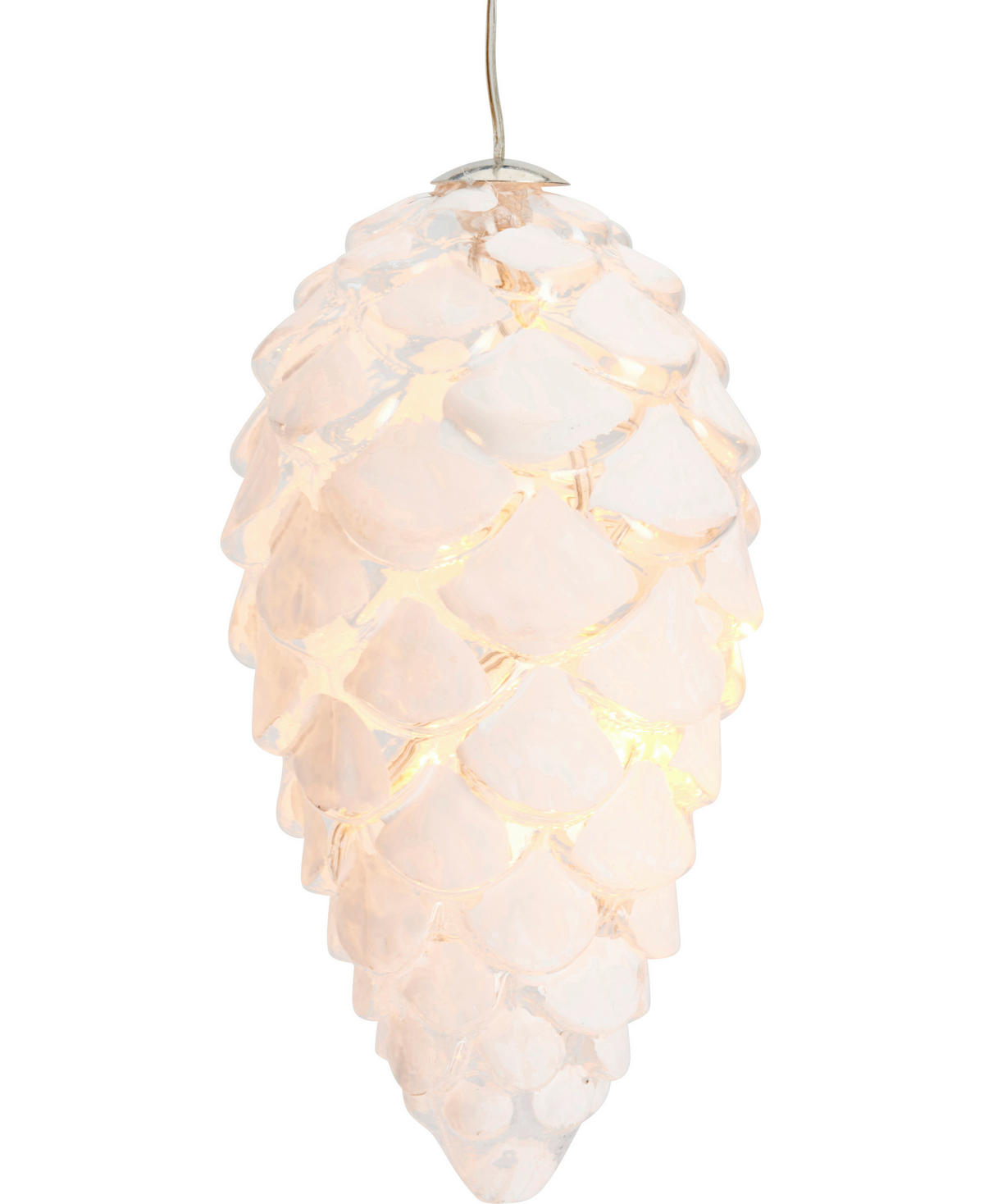 LED-DEKOLEUCHTE Christmas   - Transparent/Weiß, KONVENTIONELL, Glas (15cm)