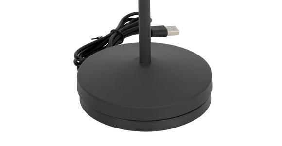 AKKU-TISCHLEUCHTE Denver 11/35 cm - Grau, KONVENTIONELL, Metall (11/35cm) - Novel