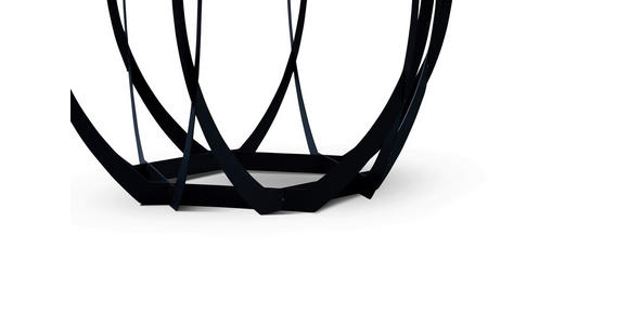COUCHTISCH Sicherheitsglas 80/80/40 cm rund Grau, Schwarz  - Schwarz/Grau, Basics, Glas/Metall (80/80/40cm) - Xora