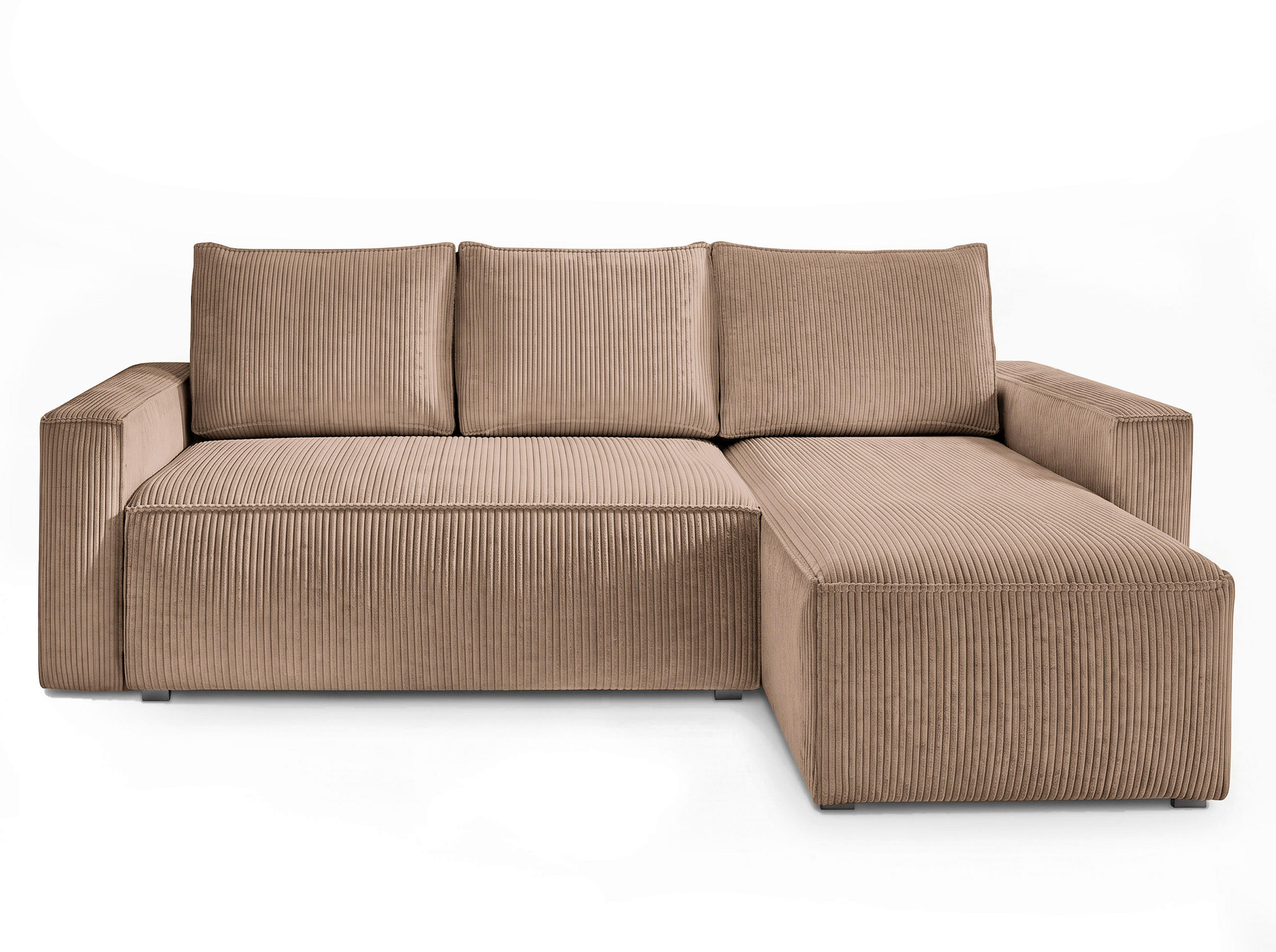 Xora Ecksofa Hellbraun 232x140 cm