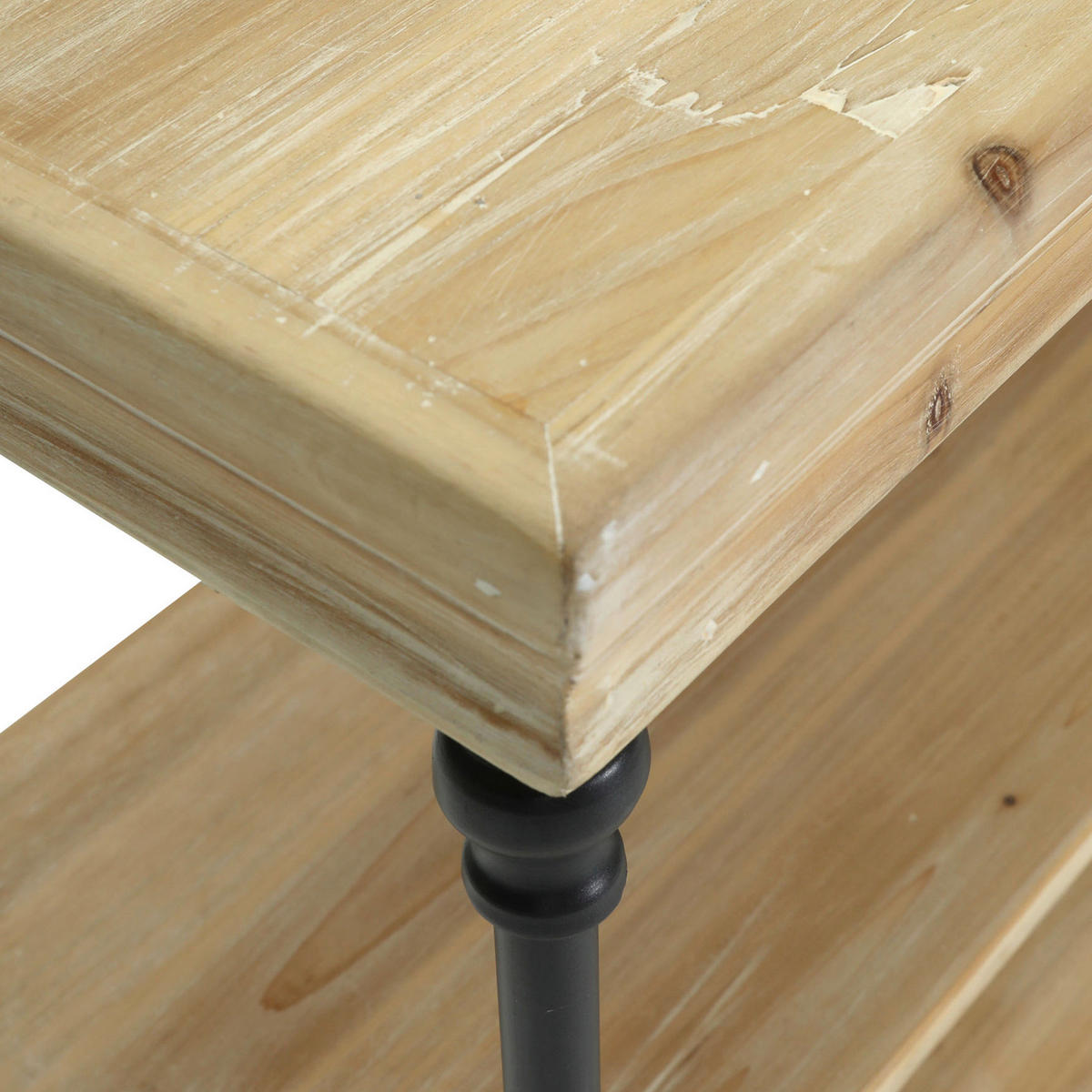 REGAL  162/86/43 cm Schwarz, Tannenholzfarben  - Tannenholzfarben/Schwarz, Design, Holz/Metall (162/86/43cm) - Landscape