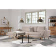 ECKSOFA in Webstoff Beige  - Eichefarben/Beige, Design, Holz/Textil (175/282cm) - Carryhome