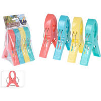 KOLÍČKY NA RUČNÍKY - vícebarevná, Basics, plast (12/8.5/2cm)