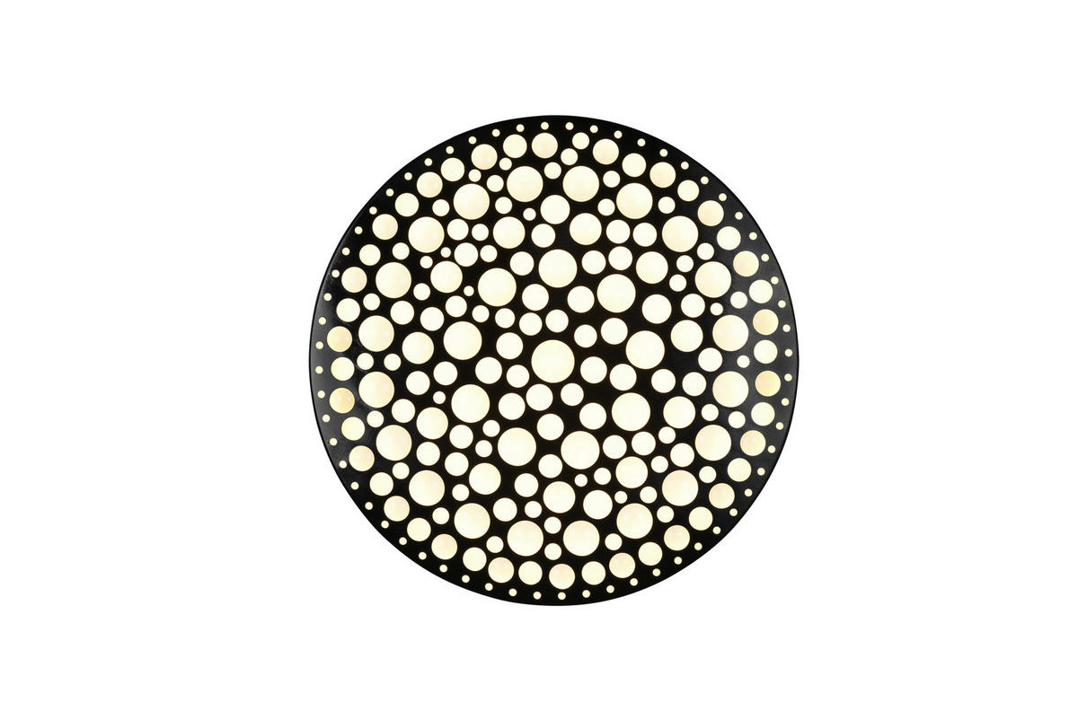 LED-DECKENLEUCHTE 40,5/9 cm  - Schwarz, Basics, Kunststoff (40,5/9cm) - Novel