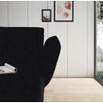 ECKSOFA  in Flachgewebe Schwarz  279-327/176-217 cm  - Schwarz, Design, Textil/Metall (279-327/176-217cm) - Dieter Knoll