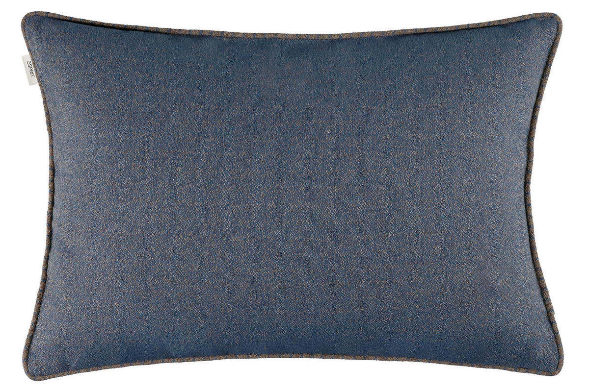 KISSENHÜLLE E-Fun 38/58 cm  - Blau/Dunkelblau, Basics, Textil (38/58cm) - Esprit