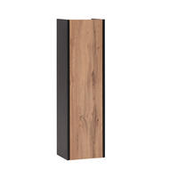 MIDISCHRANK 30,2/106,1/23,4 cm  - Eichefarben/Schwarz, KONVENTIONELL, Holzwerkstoff (30,2/106,1/23,4cm)