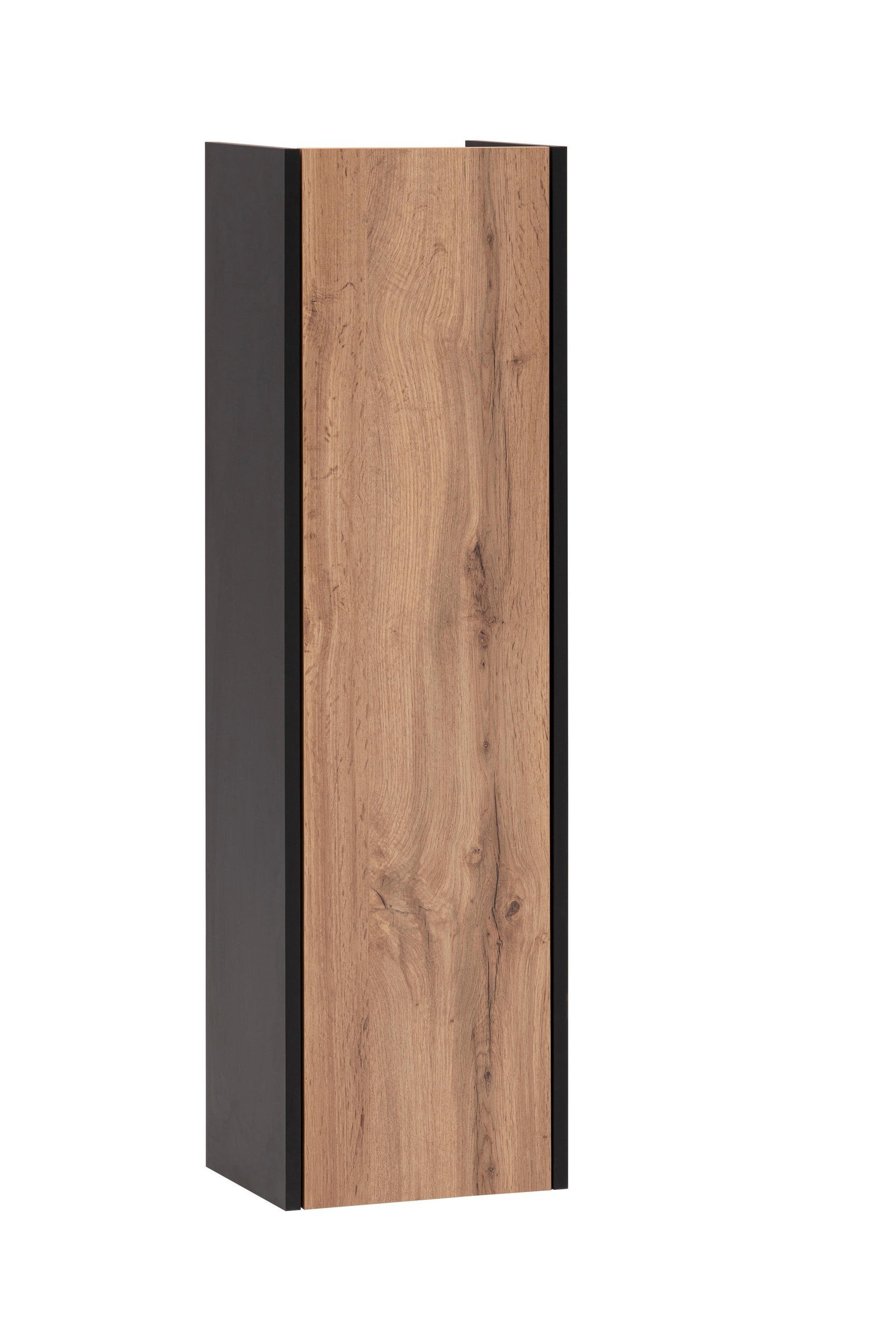 XXXLutz Midischrank Tonder Schwarz, Eiche 30.2x106.1x23.4 cm