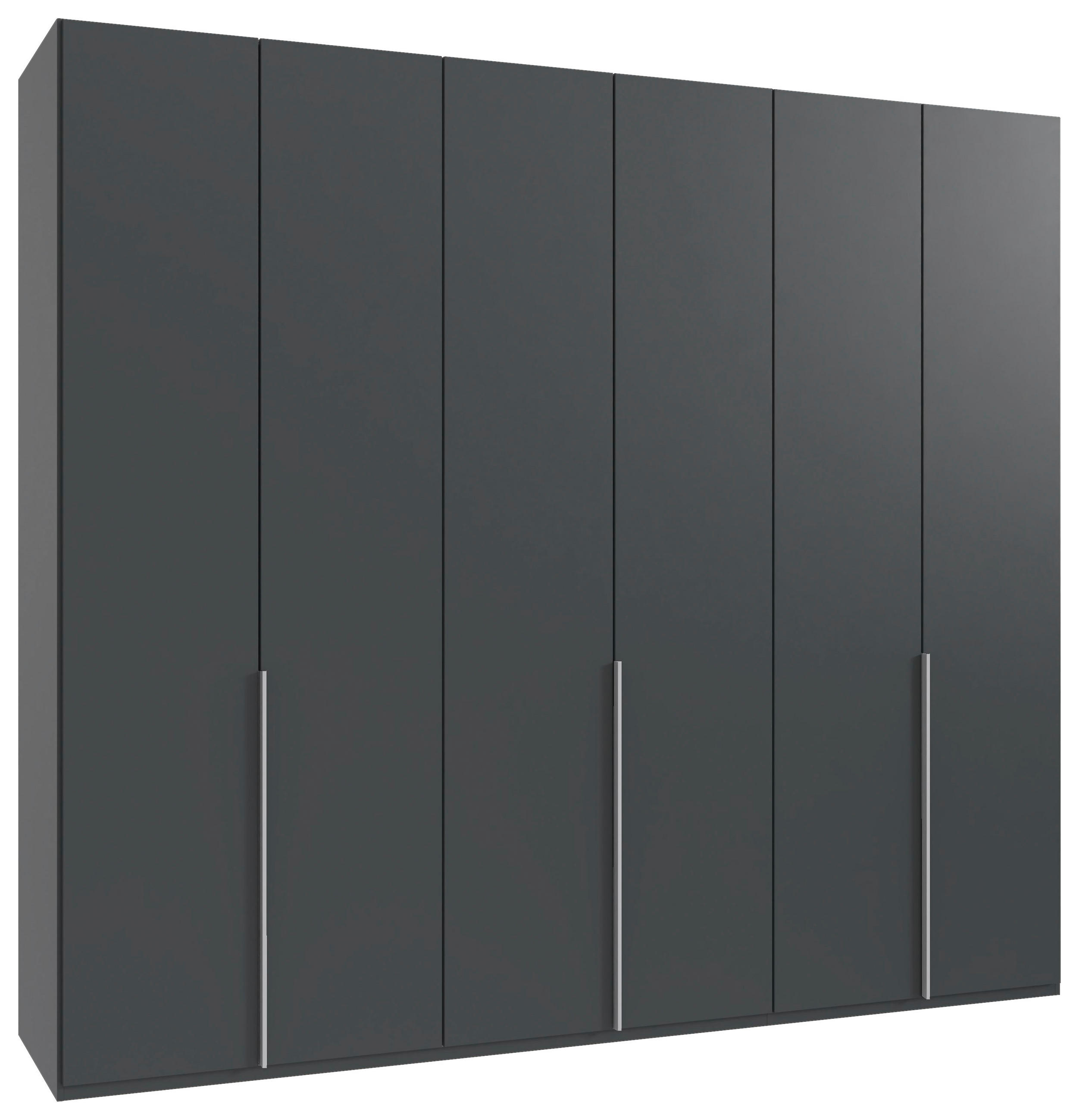 DREHTÜRENSCHRANK in Graphitfarben  - Alufarben/Graphitfarben, Modern, Holzwerkstoff/Metall (270/236/58cm) - MID.YOU