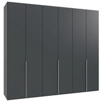 DREHTÜRENSCHRANK in Graphitfarben  - Alufarben/Graphitfarben, Modern, Holzwerkstoff/Metall (270/236/58cm) - MID.YOU