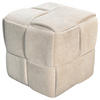 POUF Cord Beige 40/40/40 cm  - Beige, Design, Textil (40/40/40cm) - MID.YOU