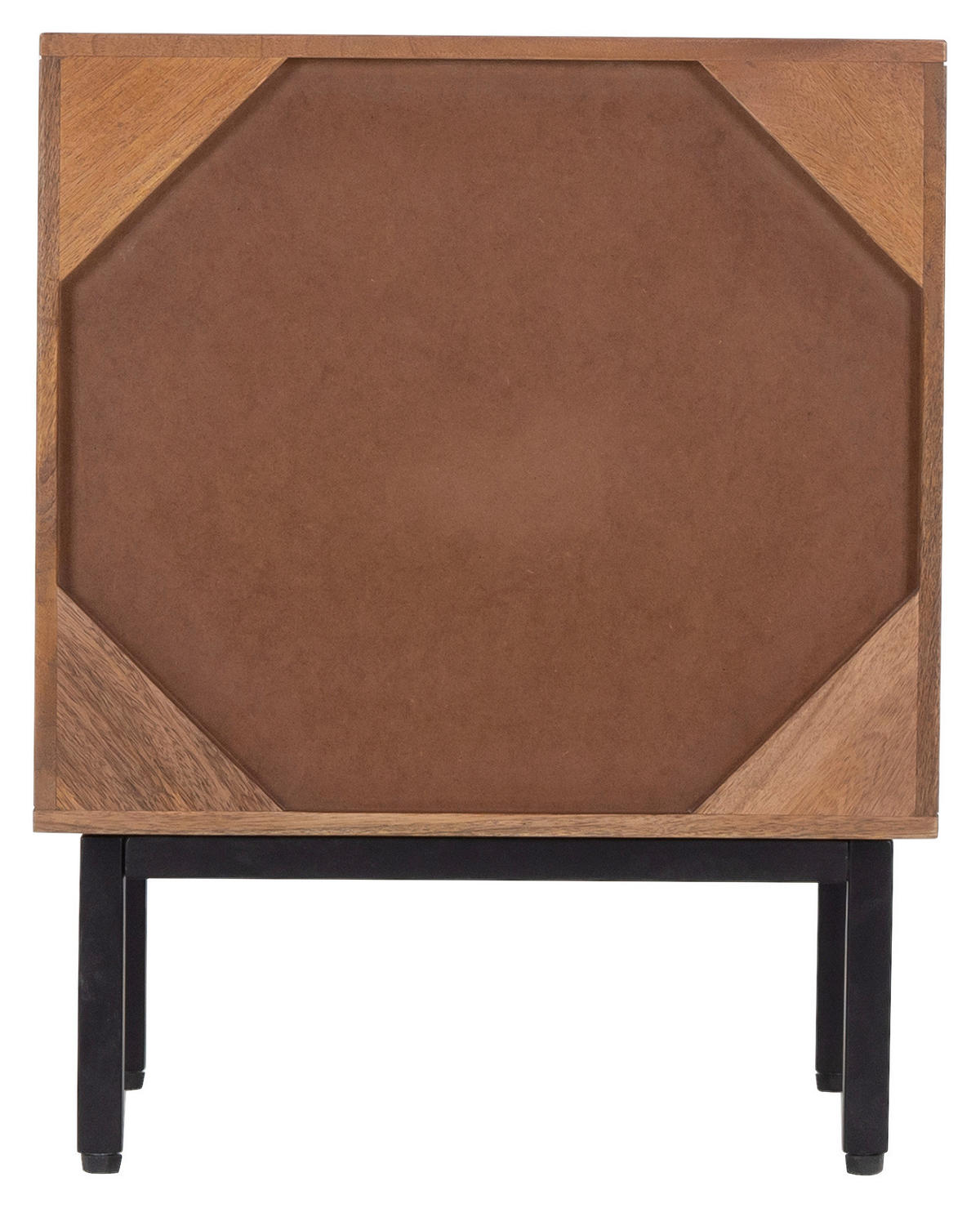 ÉJJELISZEKRÉNY keményfa mangófa natúr színű  - natúr színű/fekete, Modern, fém/fa (40/50/35cm) - MID.YOU