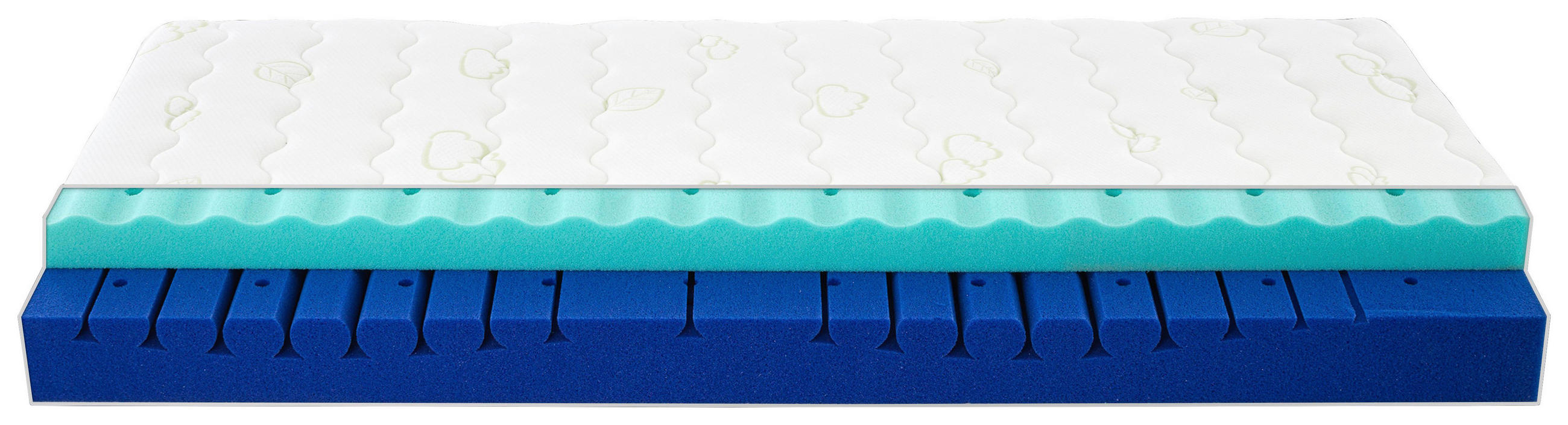 JUGENDMATRATZE 90/200 cm Höhe ca. 15 cm  - Basics, Textil (90/200cm) - Träumeland