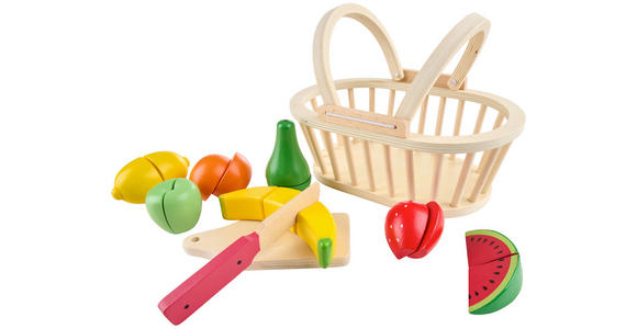 SCHNEIDESET OBST  - Multicolor, Basics, Holz/Holzwerkstoff - My Baby Lou