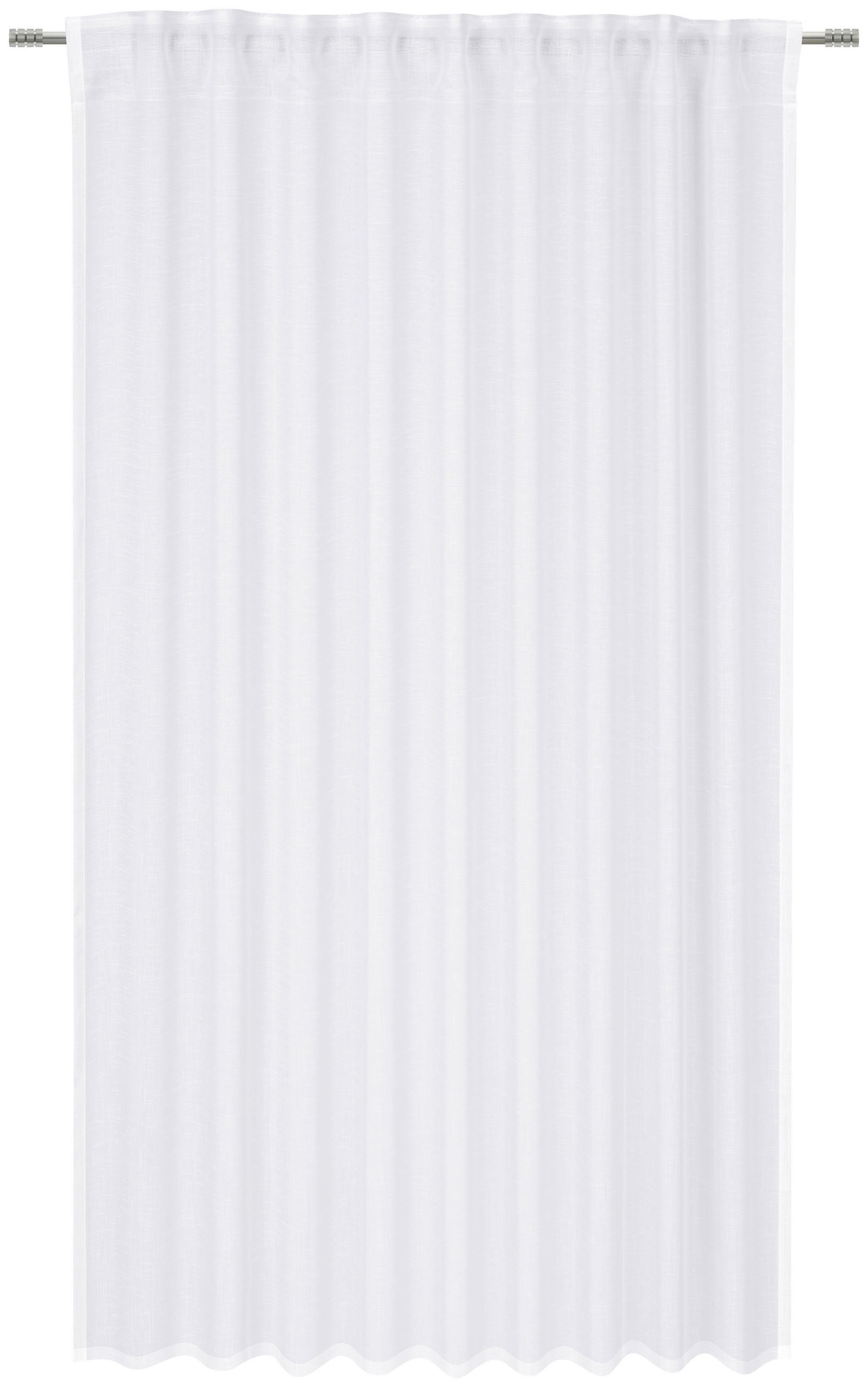 KOMBINIRANA ZAVESA  prosojno   140/180 cm  - bela, Basics, tekstil (140/180cm) - Esposa