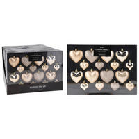 CHRISTBAUMKUGEL-SET  - Creme, Kunststoff (3,5/22,5/31,5cm)
