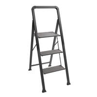 KLAPPTRITTLEITER - Schwarz, Basics, Metall (62/108/42.5cm) - Spirella