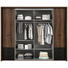 KLEIDERSCHRANK in Schwarz, Eichefarben - Eichefarben/Schwarz, Design, Holzwerkstoff/Kunststoff (270,3/223/61,2cm) - Carryhome KLEIDERSCHRANK in Schwarz, Eichefarben - Eichefarben/Schwarz, Design, Holzwerkstoff/Kunststoff (270,3/223/61,2cm) - Carryhome