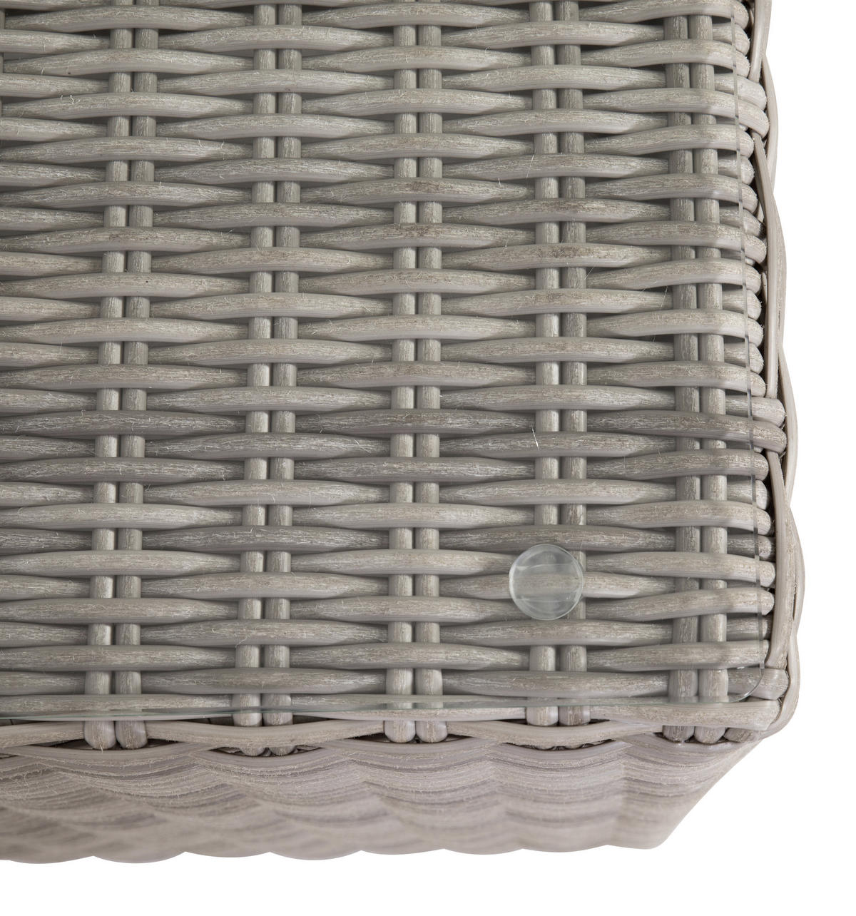 LOUNGEGARNITUR   93/65/71 cm Stahl  - Grau, Basics, Glas/Textil (93/65/71cm) - Gardenson