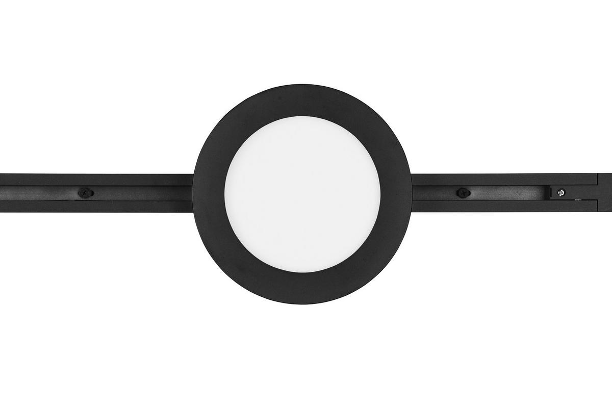 DECKENLEUCHTE  17,0/2,9 cm    - Schwarz, Basics, Kunststoff (17,0/2,9cm) - Trio Leuchten