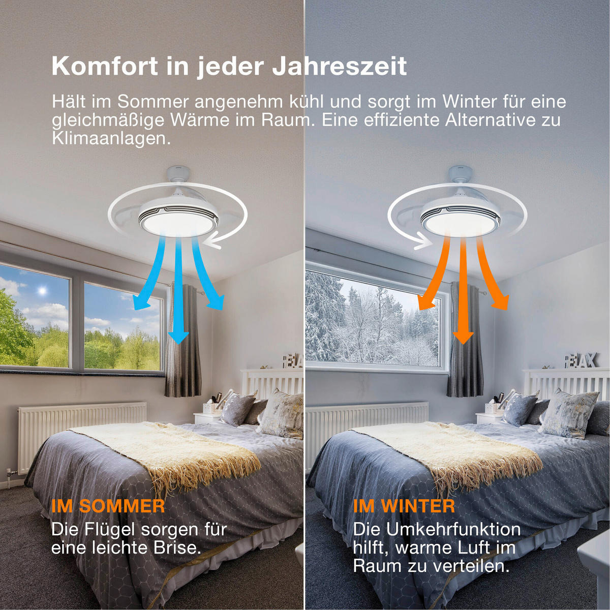DECKENVENTILATOR - Design (106/38,5cm) - Osram