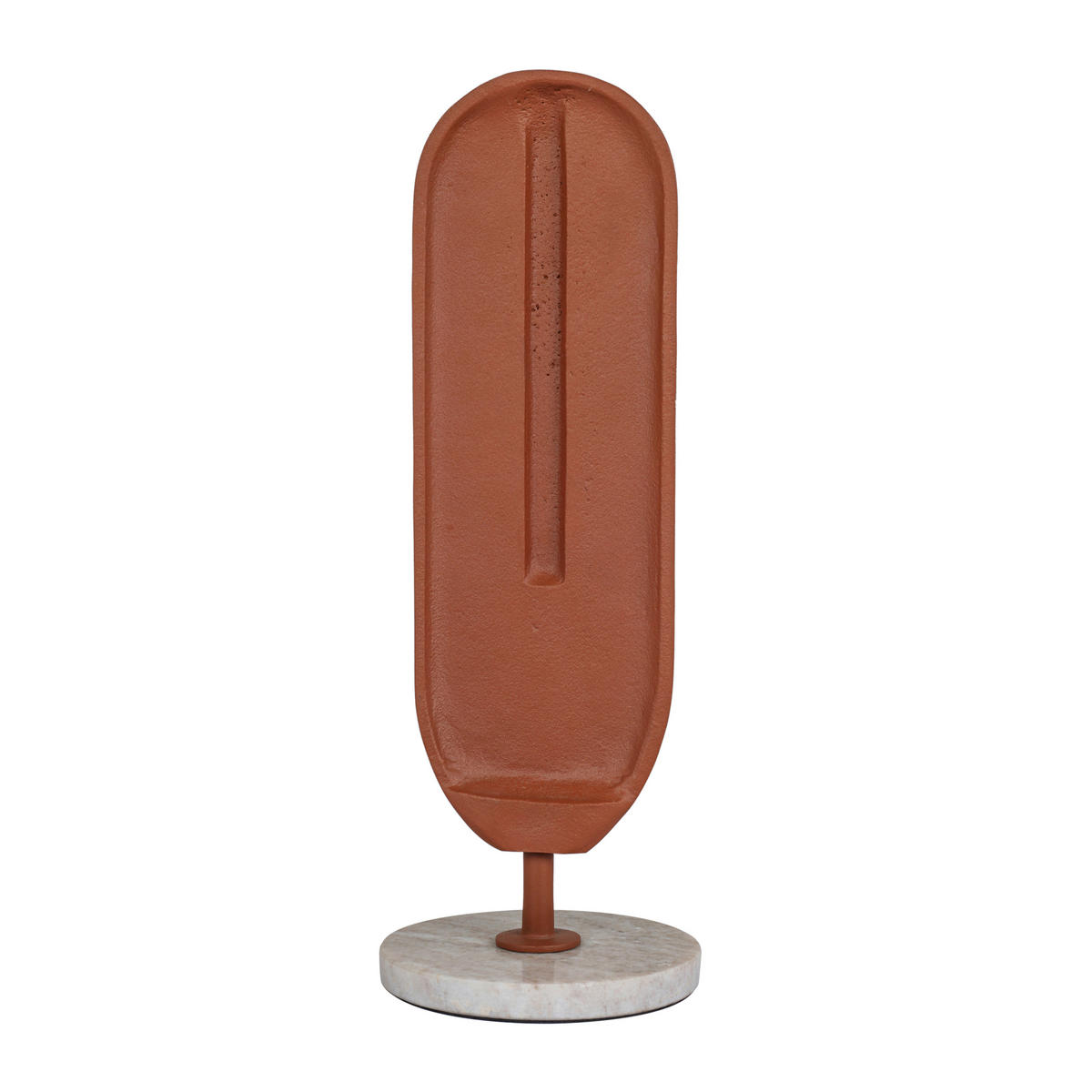 SKULPTUR - Braun, Basics, Stein/Metall (13/37/13cm)