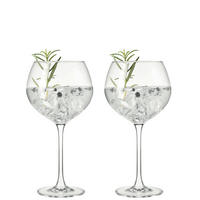 SET ČAŠA  2 dela   - providno/prozirna, Osnovno, staklo (22,6/21,5/11,5cm) - Leonardo