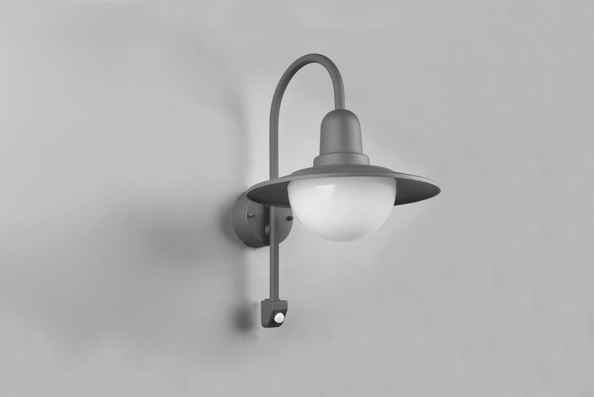 AUSSENWANDLEUCHTE - Weiss/Anthrazit, Konventionell, Glas/Metall (45,5/30/38cm) - Trio Leuchten