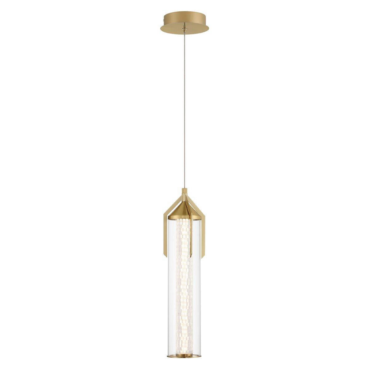 LED-HÄNGELEUCHTE 15/50,5/60 cm    - Goldfarben, Basics, Glas/Metall (15/50,5/60cm) - Elstead Lighting