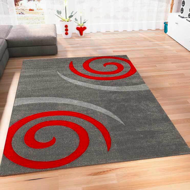 Webteppich Rot Naturfaser Cascada Plus 120x170 Cm