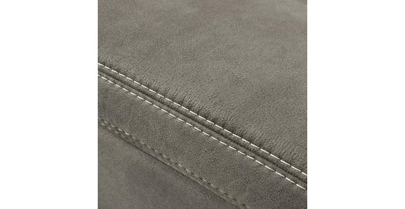 3-SITZER-SOFA Mikrofaser Taupe  - Taupe/Chromfarben, Design, Textil/Metall (234/86/97cm) - Hom`in