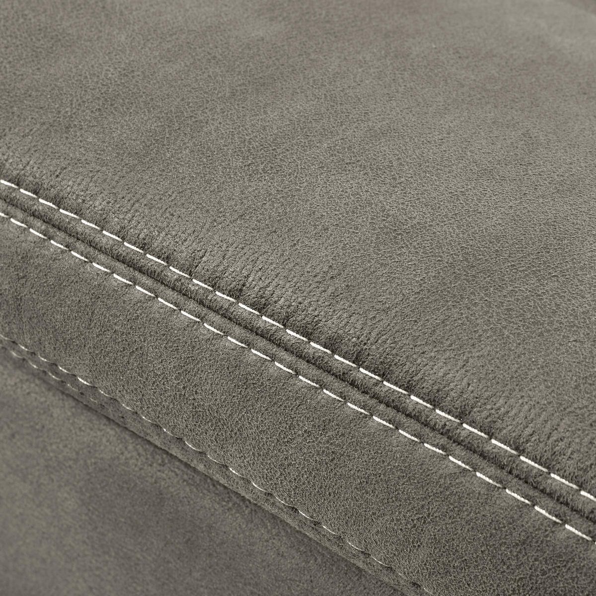 2-SITZER-SOFA in Mikrofaser Taupe  - Taupe/Chromfarben, Design, Textil/Metall (194/86/97cm) - Hom`in
