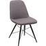 STUHL in Metall, Textil Grau, Schwarz - Schwarz/Grau, Design, Textil/Metall (60/86/58cm) - Carryhome STUHL in Metall, Textil Grau, Schwarz - Schwarz/Grau, Design, Textil/Metall (60/86/58cm) - Carryhome