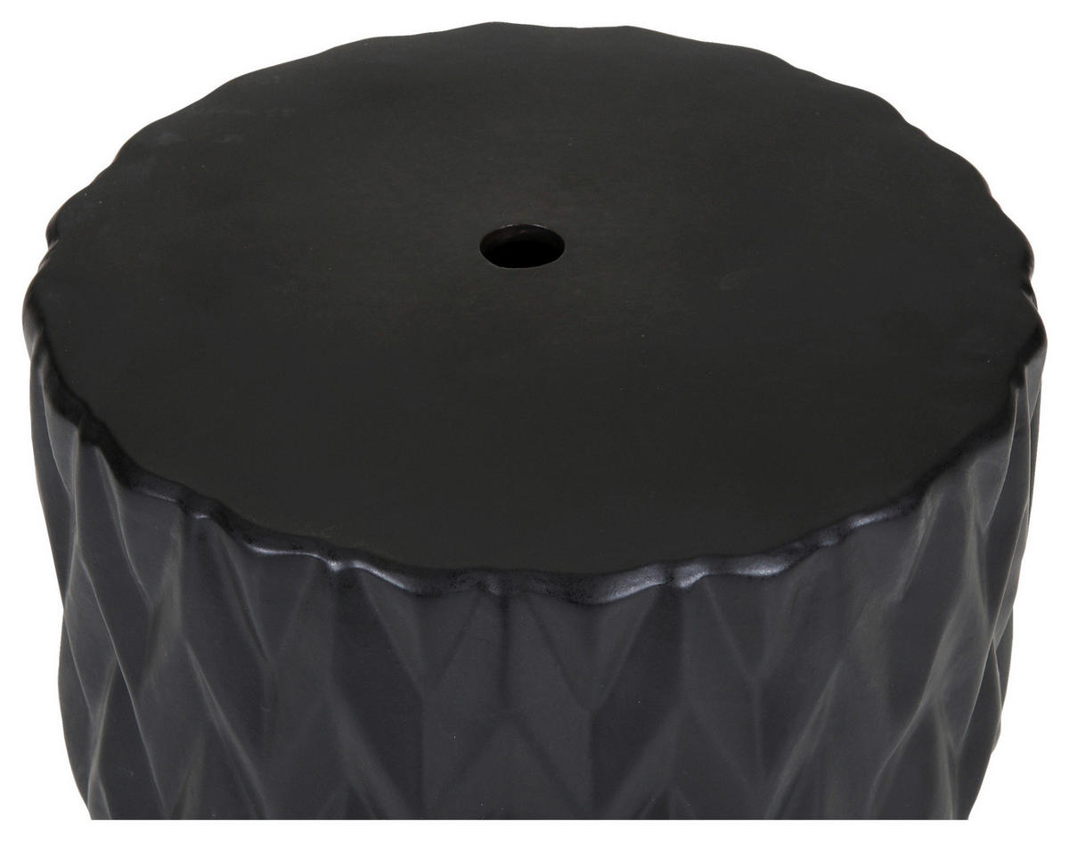 BEISTELLTISCH 34/34/45 cm Schwarz rund  - Schwarz, Design, Keramik (34/34/45cm) - Carryhome