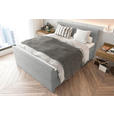 BOXSPRINGBETT 180/200 cm  in Hellgrau  - Hellgrau/Schwarz, KONVENTIONELL, Textil/Metall (180/200cm) - Carryhome