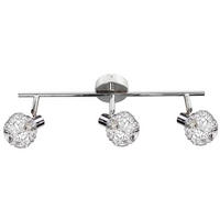 STRAHLER Collar 45/8.5/17 cm   - Chromfarben/Transparent, KONVENTIONELL, Glas/Metall (45/8.5/17cm)