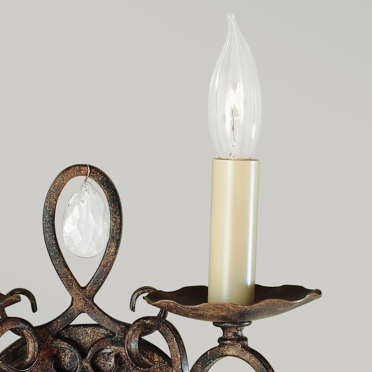 WANDLEUCHTE 22,9/22,9/29,8 cm   - Bronzefarben, KONVENTIONELL, Glas/Metall (22,9/22,9/29,8cm) - Elstead Lighting