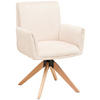 ARMLEHNSTUHL in Holz, Metall, Textil Beige  - Beige/Naturfarben, LIFESTYLE, Holz/Textil (65/90/62,5cm) - MID.YOU