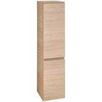 MIDISCHRANK 30/127/33 cm  - Eichefarben, LIFESTYLE, Glas/Holzwerkstoff (30/127/33cm) - Sadena