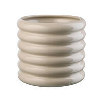 VAZA  keramika  - peščene barve, Basics, keramika (21,5/23cm) - ASA