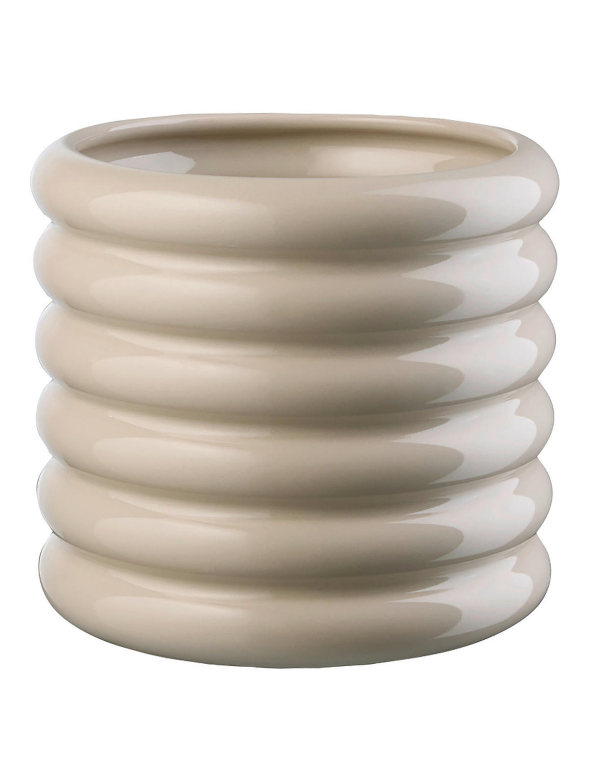 VAZA  keramika  - peščene barve, Basics, keramika (21,5/23cm) - ASA