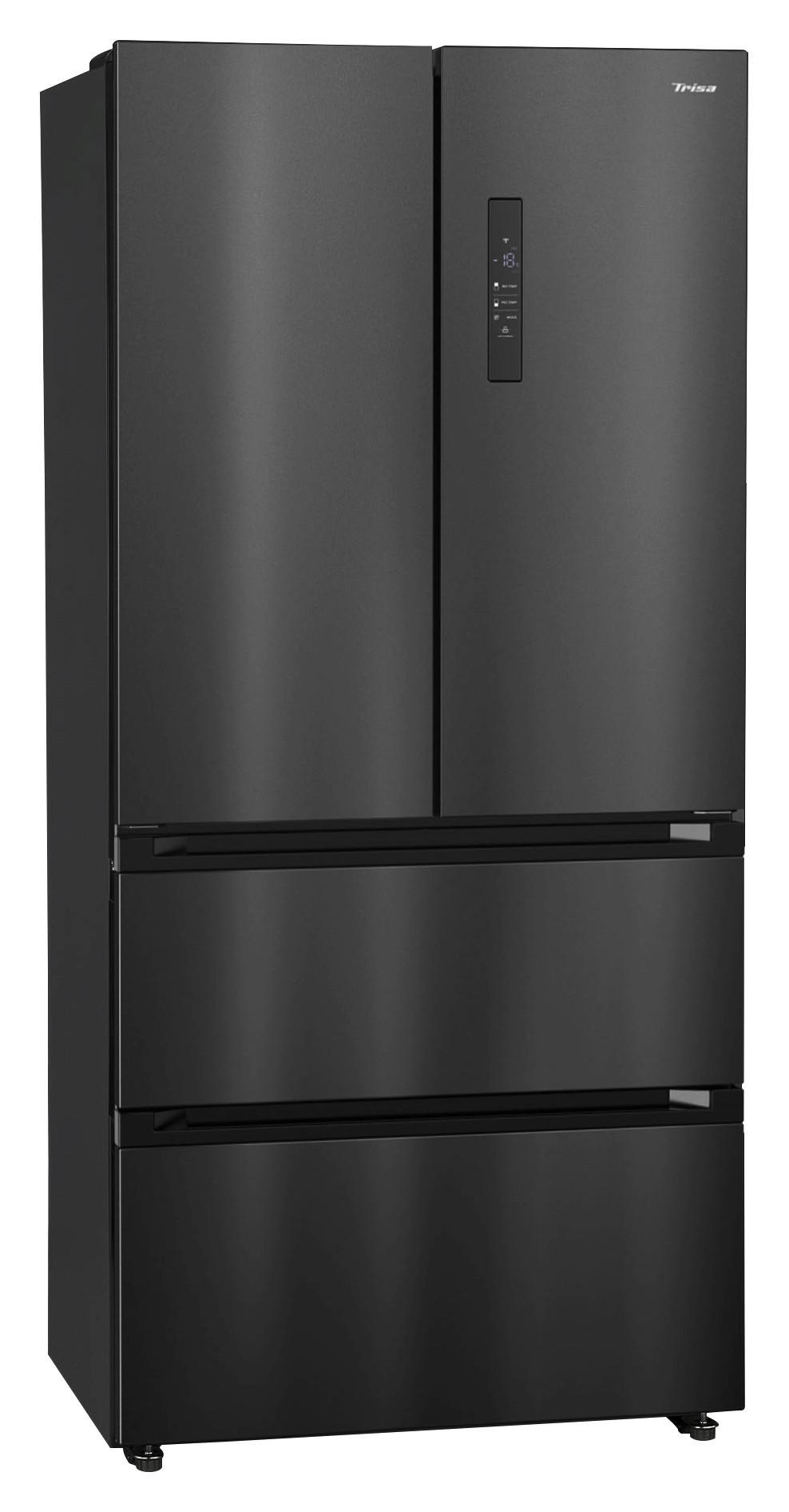 SIDE-BY-SIDE 83,3/189,8/64,8 cm 7802.4812  - Schwarz, KONVENTIONELL, Metall (83,3/189,8/64,8cm) - Trisa Electronics
