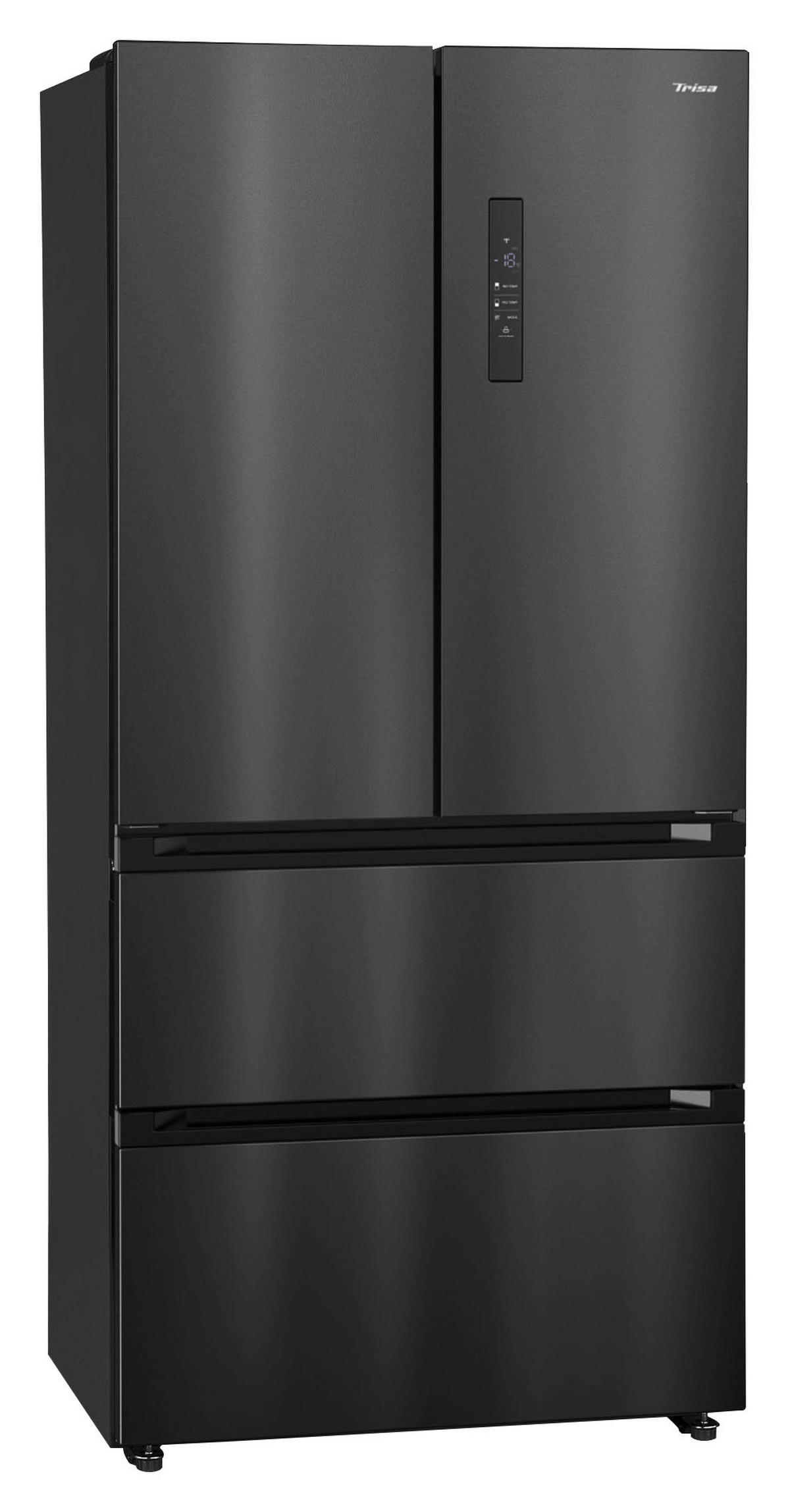 SIDE-BY-SIDE 83,3/189,8/64,8 cm 7802.4812  - Schwarz, KONVENTIONELL, Metall (83,3/189,8/64,8cm) - Trisa Electronics