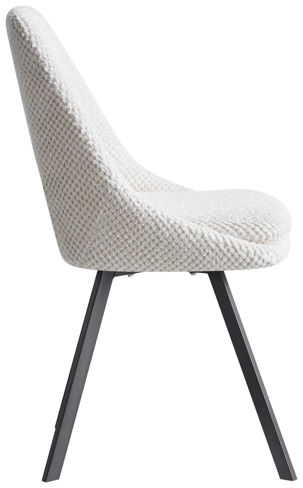 STUHL Struktur Beige  - Beige/Schwarz, Design, Textil/Metall (48/85/56cm) - Carryhome