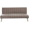 SCHLAFSOFA Samt Grau  - Naturfarben/Grau, Design, Holz/Textil (180/81/86cm) - P & B