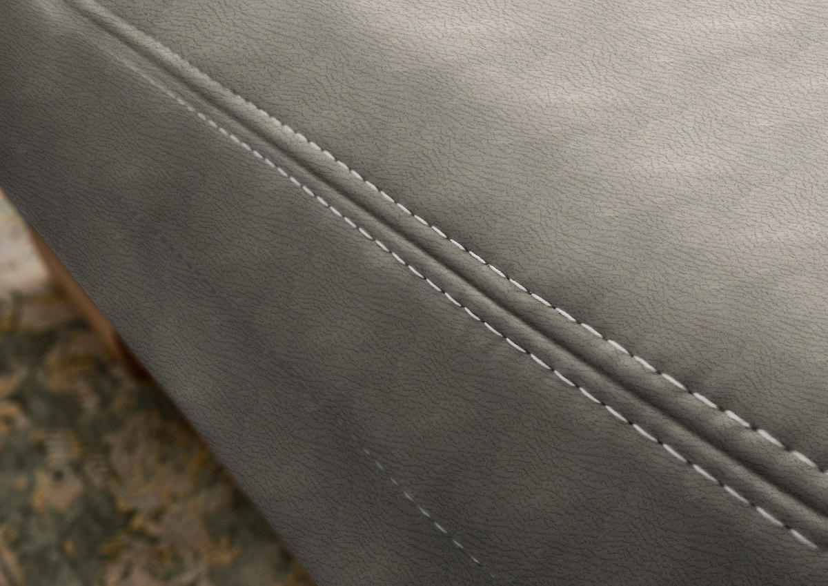 WOHNLANDSCHAFT Schlammfarben Mikrofaser  - Wildeiche/Schlammfarben, KONVENTIONELL, Holz/Textil (185/343/243cm) - Voleo
