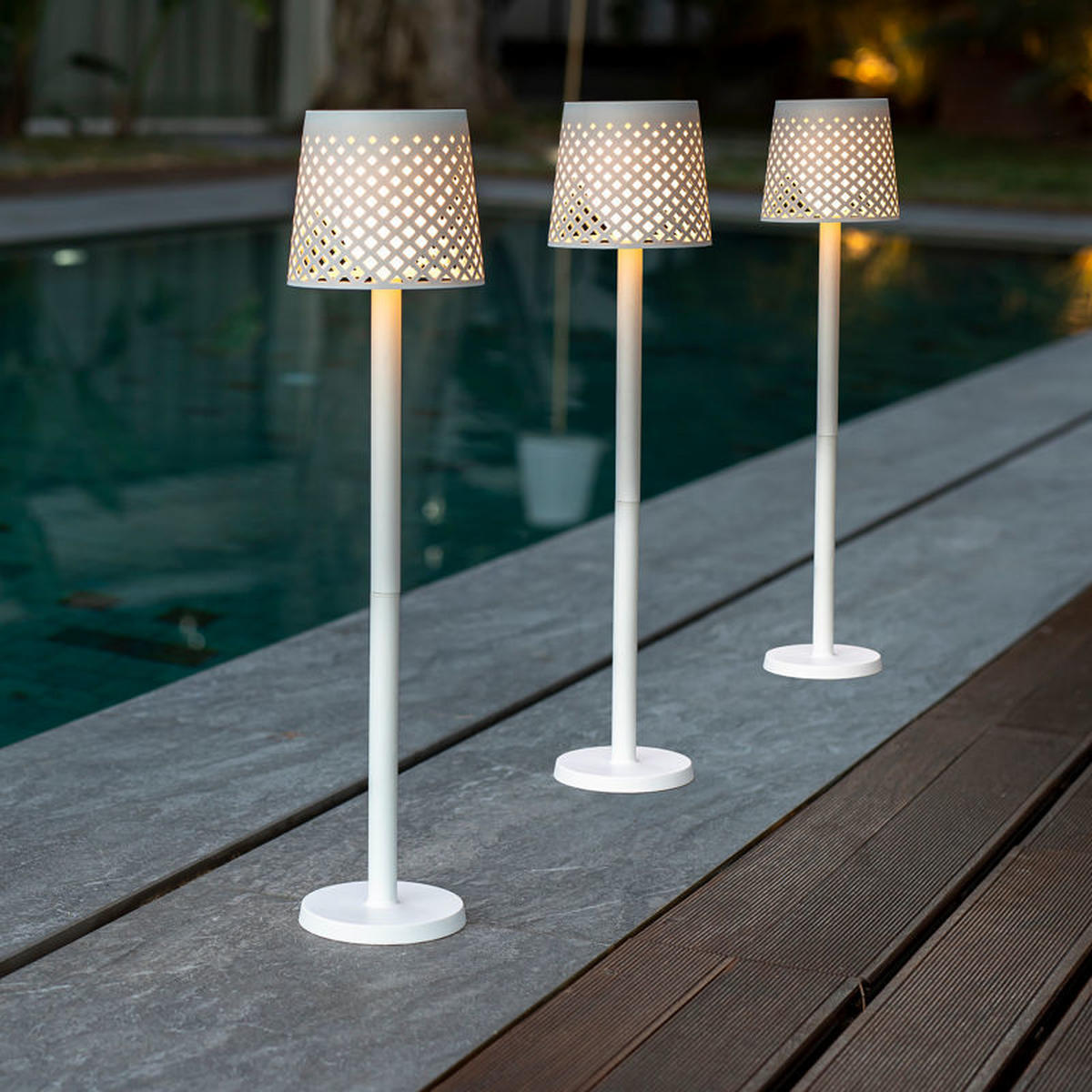 SOLARLEUCHTE - Weiß, Basics, Kunststoff (16.3/80/16.3cm) - New Garden