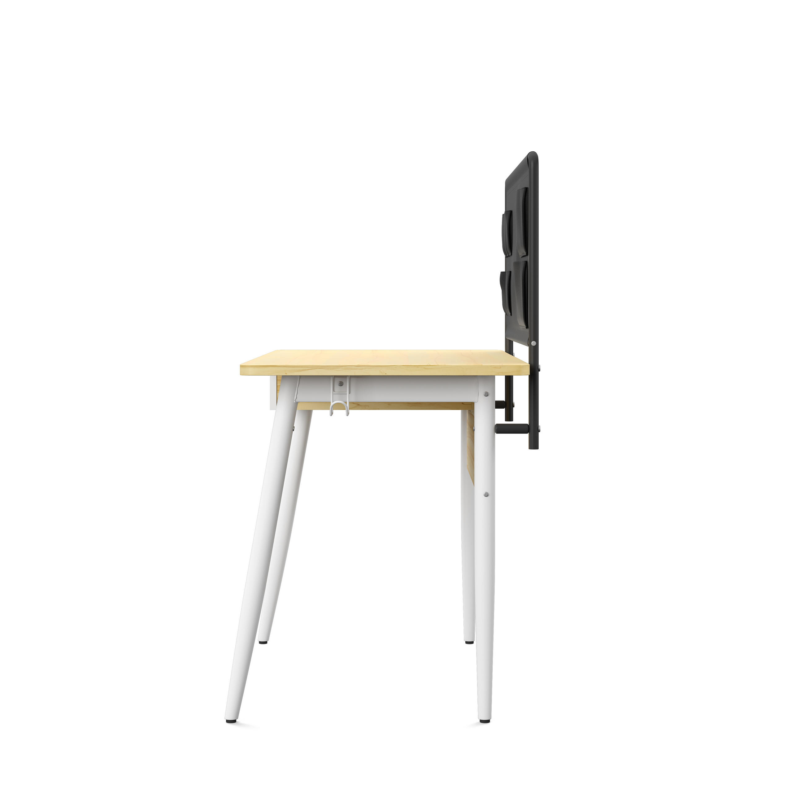 SCHREIBTISCH 120/76/60 cm  in Weiß, Eichefarben  - Eichefarben/Weiß, Design, Holzwerkstoff/Metall (120/76/60cm) - MID.YOU