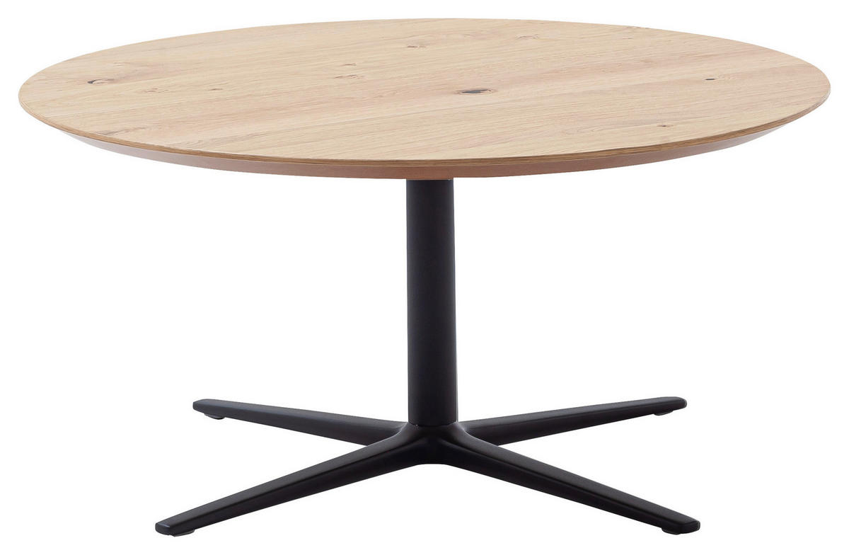 COUCHTISCH in Holz, Metall 83/83/35 cm  - Wildeiche/Anthrazit, Design, Holz/Metall (83/83/35cm) - Schöner Wohnen