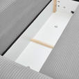 ECKSOFA  in Cord Hellgrau  - Hellgrau/Schwarz, KONVENTIONELL, Holz/Textil (267/181cm) - Carryhome